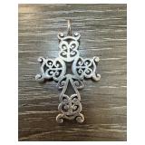 STERLING SILVER BARSE CROSS PENDANT STERLING SILVER BARSE CROSS PENDANT