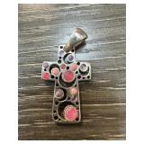 STERLING SILVER BARSE CROSS PENDANT STERLING SILVER BARSE CROSS PENDANT