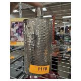 VINTAGE ASH WEST GERMAN HAMMERED FLASK 12 OZ VINTAGE ASH WEST GERMAN HAMMERED FLASK 12 OZ