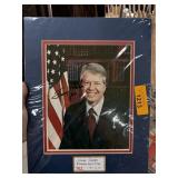 AUTOGRAPHED PHOTO W COA JIMMY CARTER W INVITATION AUTOGRAPHED PHOTO W COA JIMMY CARTER W INVITATION