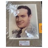 AUTOGRAPHED PHOTO W COA BOB HOPE AUTOGRAPHED PHOTO W COA BOB HOPE