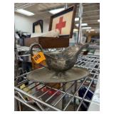 VINTAGE SILVERPLATE GRAVY BOWL VINTAGE SILVERPLATE GRAVY BOWL