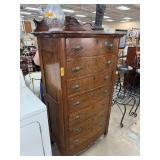 ANTIQUE OAK CHEST OF DRAWERS DRESSER ANTIQUE OAK CHEST OF DRAWERS DRESSER