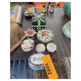 LOT OF TRINKET BOXES LOT OF TRINKET BOXES