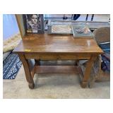 ANTIQUE TABLE W DRAWER ANTIQUE TABLE W DRAWER