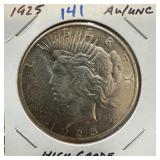 1925 PEACE SILVER DOLLAR HIGH GRADE 1925 PEACE SILVER DOLLAR HIGH GRADE