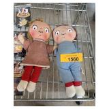 2PC VINTAGE CAMPBELLS SOUP KIDS DOLLS 2PC VINTAGE CAMPBELLS SOUP KIDS DOLLS