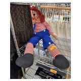 LARGE VINTAGE RAGGEDY ANDY DOLL LARGE VINTAGE RAGGEDY ANDY DOLL