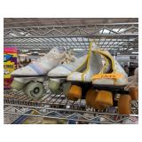 2 PAIRS OF VINTAGE ROLLER SKATES 2 PAIRS OF VINTAGE ROLLER SKATES