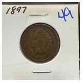 1897 INDIAN HEAD PENNY CENT 1897 INDIAN HEAD PENNY CENT