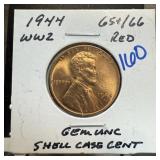 1944 WHEAT PENNY CENT UNC HIGH GRADE 1944 WHEAT PENNY CENT UNC HIGH GRADE