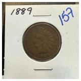 1889 INDIAN HEAD PENNY CENT 1889 INDIAN HEAD PENNY CENT