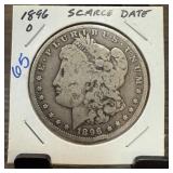 1896-O MORGAN SILVER DOLLAR SCARCE DATE 1896-O MORGAN SILVER DOLLAR SCARCE DATE