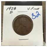 1928-D WHEAT PENNY CENT 1928-D WHEAT PENNY CENT