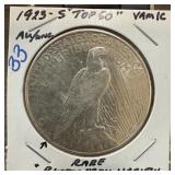 1923-S PEACE SILVER DOLLAR TOP 50 VAM 1C RARE 1923-S PEACE SILVER DOLLAR TOP 50 VAM 1C RARE