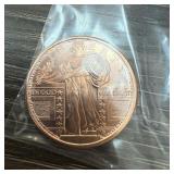 1 OZ COPPER BULLION ROUND STANDING LIBERTY 1 OZ COPPER BULLION ROUND STANDING LIBERTY