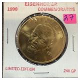 1990 EISENHOWER COMMEMORATIVE 1990 EISENHOWER COMMEMORATIVE
