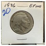 1936 BUFFALO NICKEL 1936 BUFFALO NICKEL