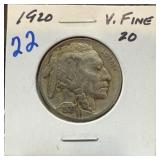 1920 BUFFALO NICKEL 1920 BUFFALO NICKEL
