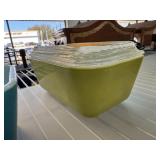 PYREX GLASS FRIDGE BOX W LID PYREX GLASS FRIDGE BOX W LID