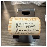 1976-D BICENTENNIAL JFK HALF DOLLAR ROLL 1976-D BICENTENNIAL JFK HALF DOLLAR ROLL