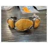 LARGE STERLING SILVER HONEY BEE BARSE BRACELET LARGE STERLING SILVER HONEY BEE BARSE BRACELET