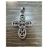 BARSE STERLING SILVER CROSS PENDANT BARSE STERLING SILVER CROSS PENDANT
