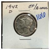 1942-D MERCURY SILVER DIME BETTER 1942-D MERCURY SILVER DIME BETTER