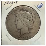 1923-S PEACE SILVER DOLLAR 1923-S PEACE SILVER DOLLAR