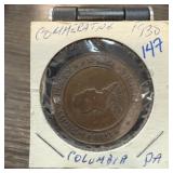 1938 COLUMBIA COMMEMORATIVE COIN 1938 COLUMBIA COMMEMORATIVE COIN