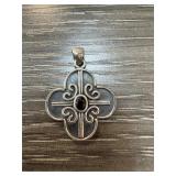 BARSE STERLING SILVER CROSS PENDANT BARSE STERLING SILVER CROSS PENDANT