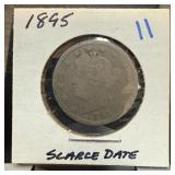 1895 LIBERTY V NICKEL SCARCE DATE 1895 LIBERTY V NICKEL SCARCE DATE