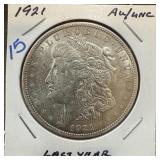 1921 MORGAN SILVER DOLLAR BETTER 1921 MORGAN SILVER DOLLAR BETTER
