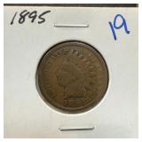 1895 INDIAN HEAD PENNY CENT 1895 INDIAN HEAD PENNY CENT
