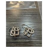 STERLING SILVER HEART EARRINGS STERLING SILVER HEART EARRINGS