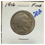 1916  BUFFALO NICKEL 1916  BUFFALO NICKEL