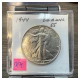 1944 WALKING LIBERTY SILVER HALF DOLLAR BETTER GRD 1944 WALKING LIBERTY SILVER HALF DOLLAR BETTER GRD