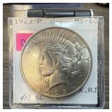 1923 PEACE SILVER DOLLAR HIGH GRADE 1923 PEACE SILVER DOLLAR HIGH GRADE