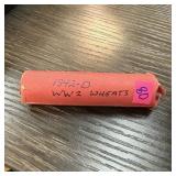 1942-D WHEAT PENNY CENT ROLL 1942-D WHEAT PENNY CENT ROLL