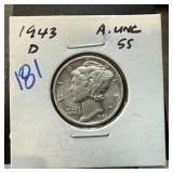 1943-D MERCURY SILVER DIME 1943-D MERCURY SILVER DIME