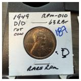 1949-D/D WHEAT PENNY CENT RPM-010 1949-D/D WHEAT PENNY CENT RPM-010
