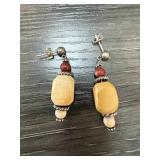STERLING SILVER JASPER EARRINGS STERLING SILVER JASPER EARRINGS