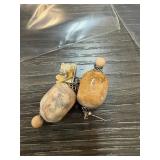 STERLING SILVER JASPER EARRINGS STERLING SILVER JASPER EARRINGS