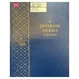 JEFFERSON NICKEL COIN ALBUM FULL SET W SILVERS JEFFERSON NICKEL COIN ALBUM FULL SET W SILVERS