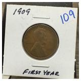 1909 WHEAT PENNY CENT 1909 WHEAT PENNY CENT
