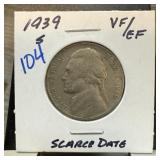1929-S JEFFERSON NICKEL SCARCE DATE 1929-S JEFFERSON NICKEL SCARCE DATE