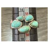 STERLING SILVER BARSE TURQUOISE RING STERLING SILVER BARSE TURQUOISE RING