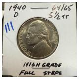 1940-D JEFFERSON WAR NICKEL HIGHG RADE FULL STEPS 1940-D JEFFERSON WAR NICKEL HIGHG RADE FULL STEPS