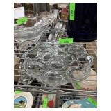 VINTAGE EGG GLASS SERVING PLATTER VINTAGE EGG GLASS SERVING PLATTER