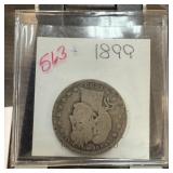 1899 BARBER SILVER QUARTER 1899 BARBER SILVER QUARTER